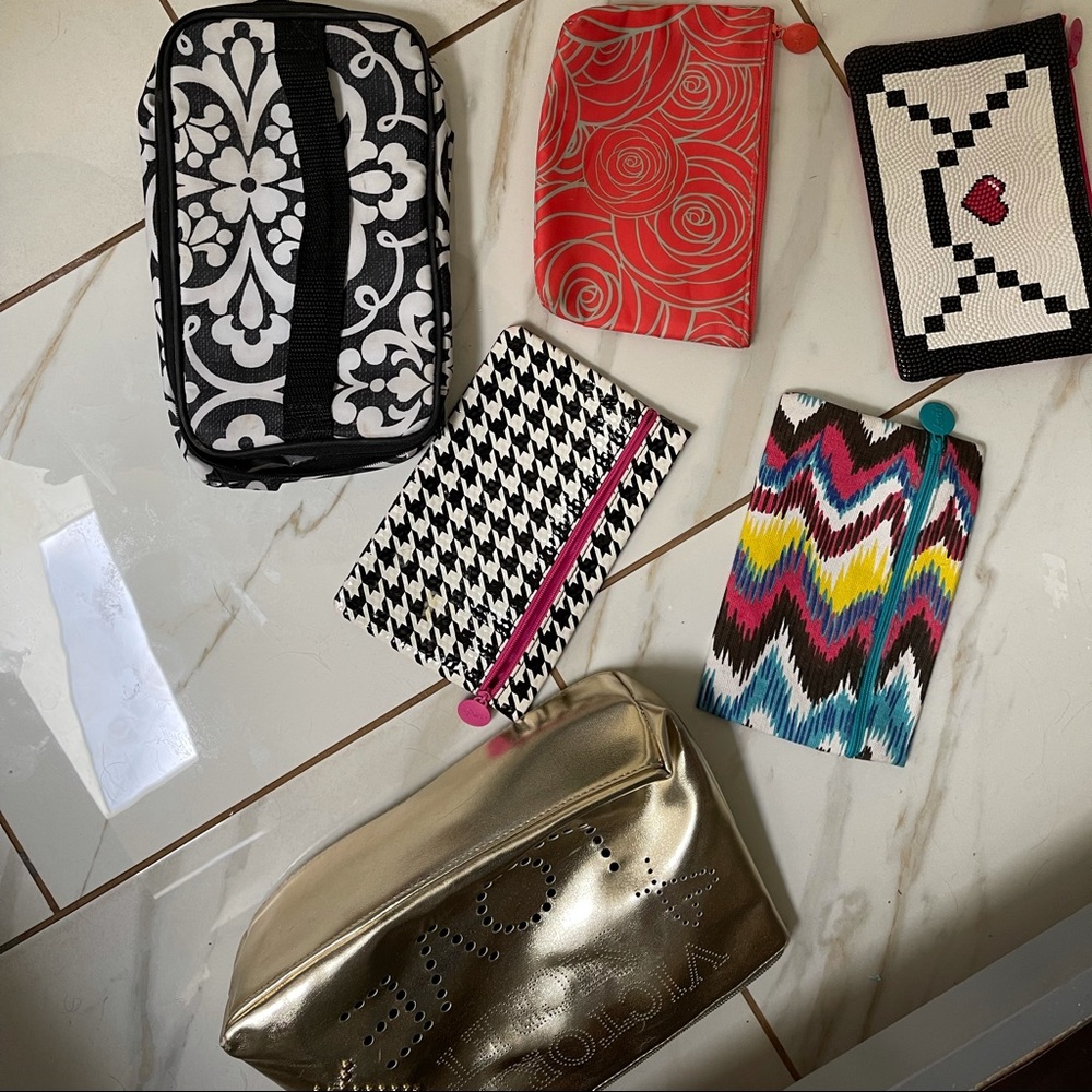Multiple travel/makeup bags
